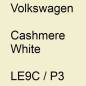 Preview: Volkswagen, Cashmere White, LE9C / P3.